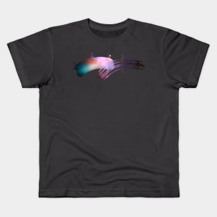 Paint brush stroke galaxy whoosh Kids T-Shirt